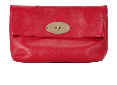Clemmie Clutch, &pound;250, Handbags, Red, Leather, Front view